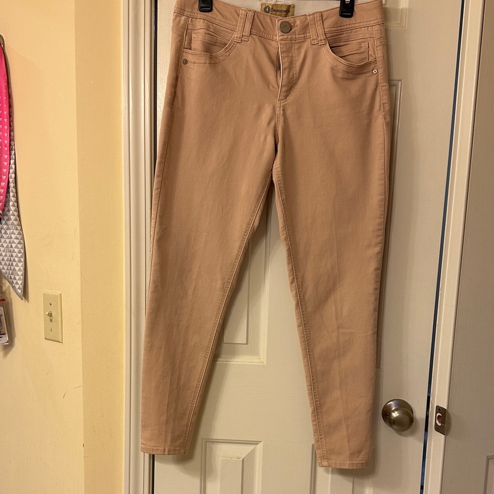 Democracy Women's Cropped Tan Jeans
